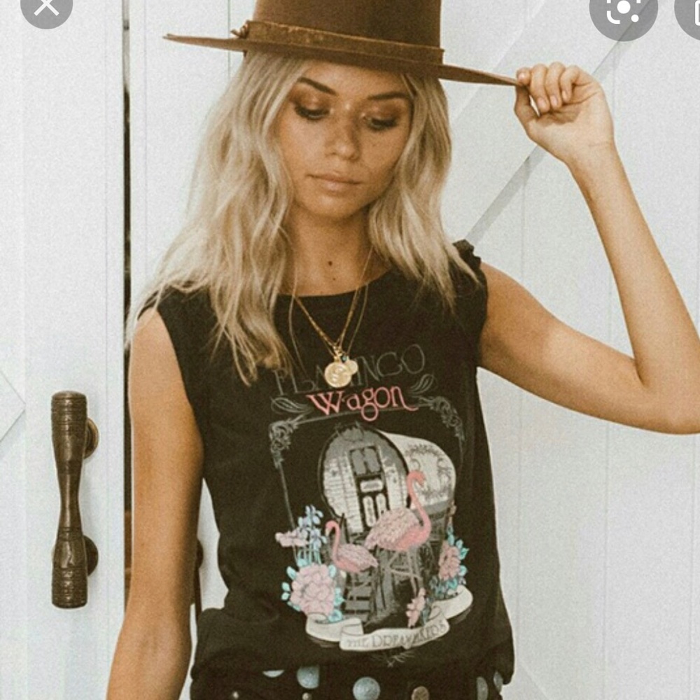 Spell & the Gypsy Flamingo Wagon Tee, m